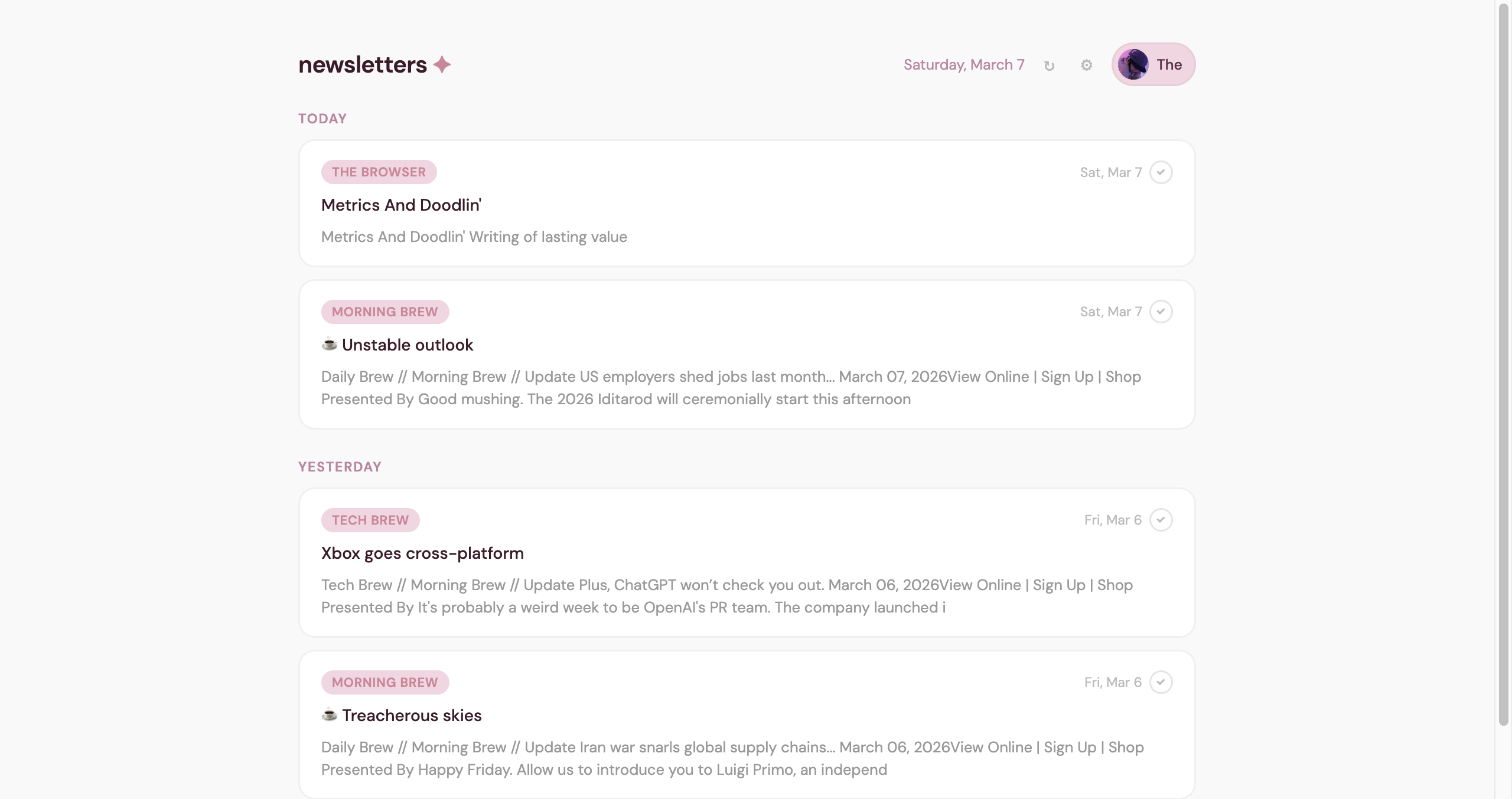 Newsletters